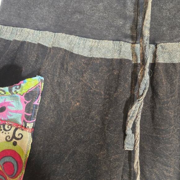 Nepal Joggers Drawstring Hippie Festival Lounge Boho Patchwork Pockets Approx M - Picture 3 of 8